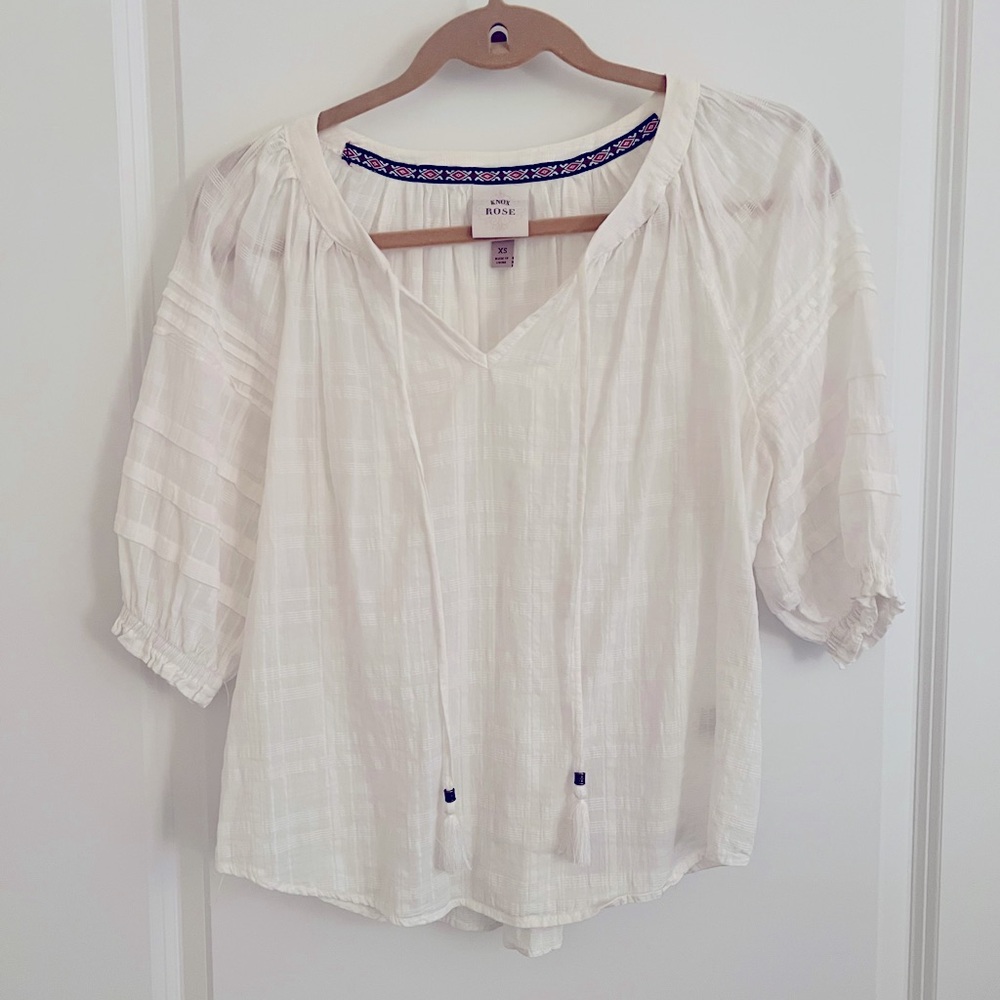 White boho shirt